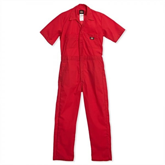 red jumpsuit dickies